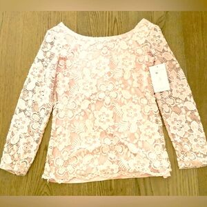 NWT! Soft Pink Lace top from Children’s Specialty Boutique in Coronado, CA